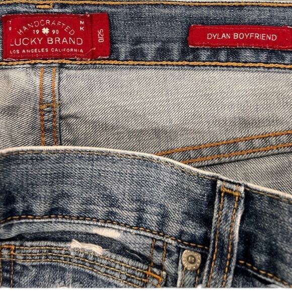 Lucky Brand Distressed Dylan Boyfriend Jeans - Picture 5 of 6